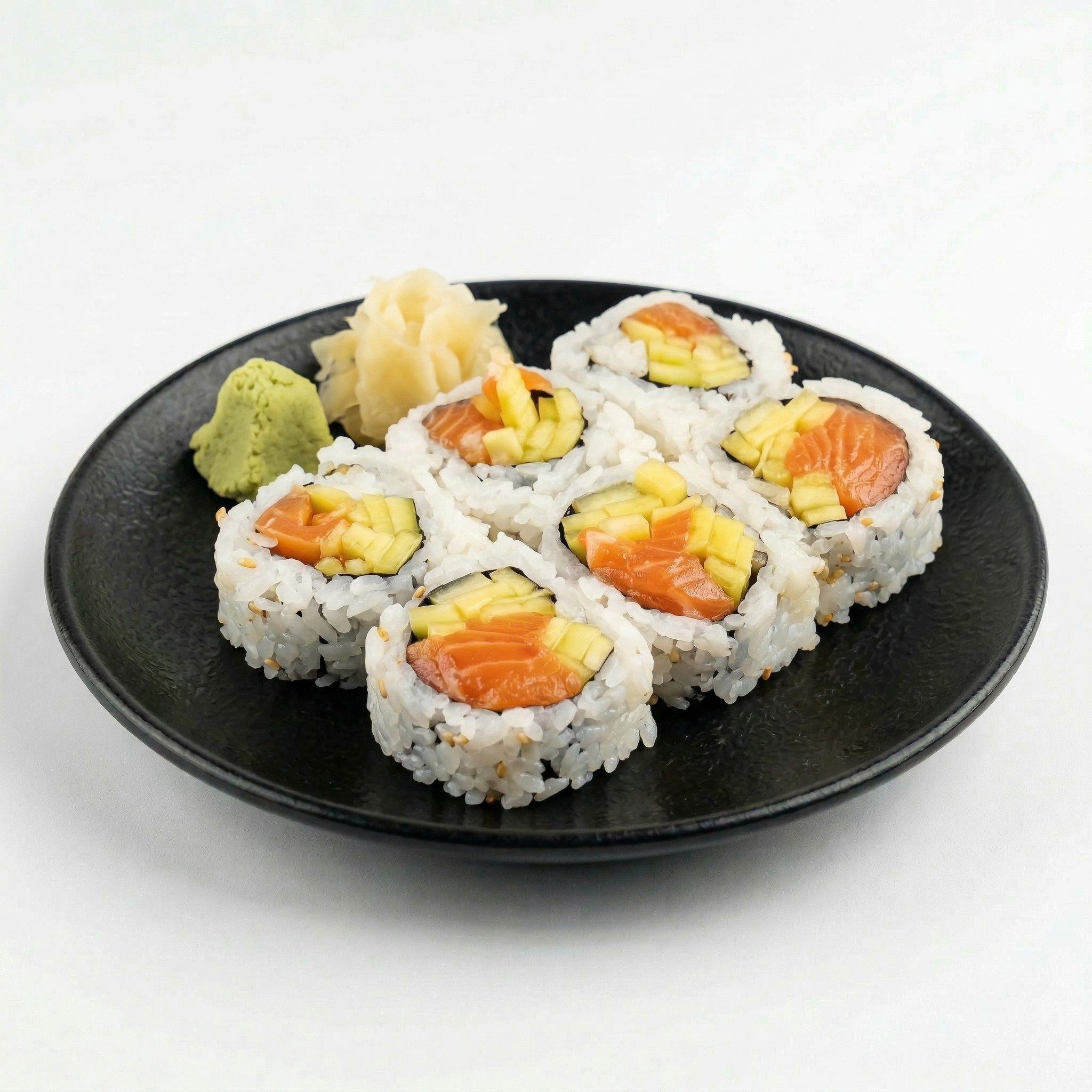 Salmon Cucumber Roll.
