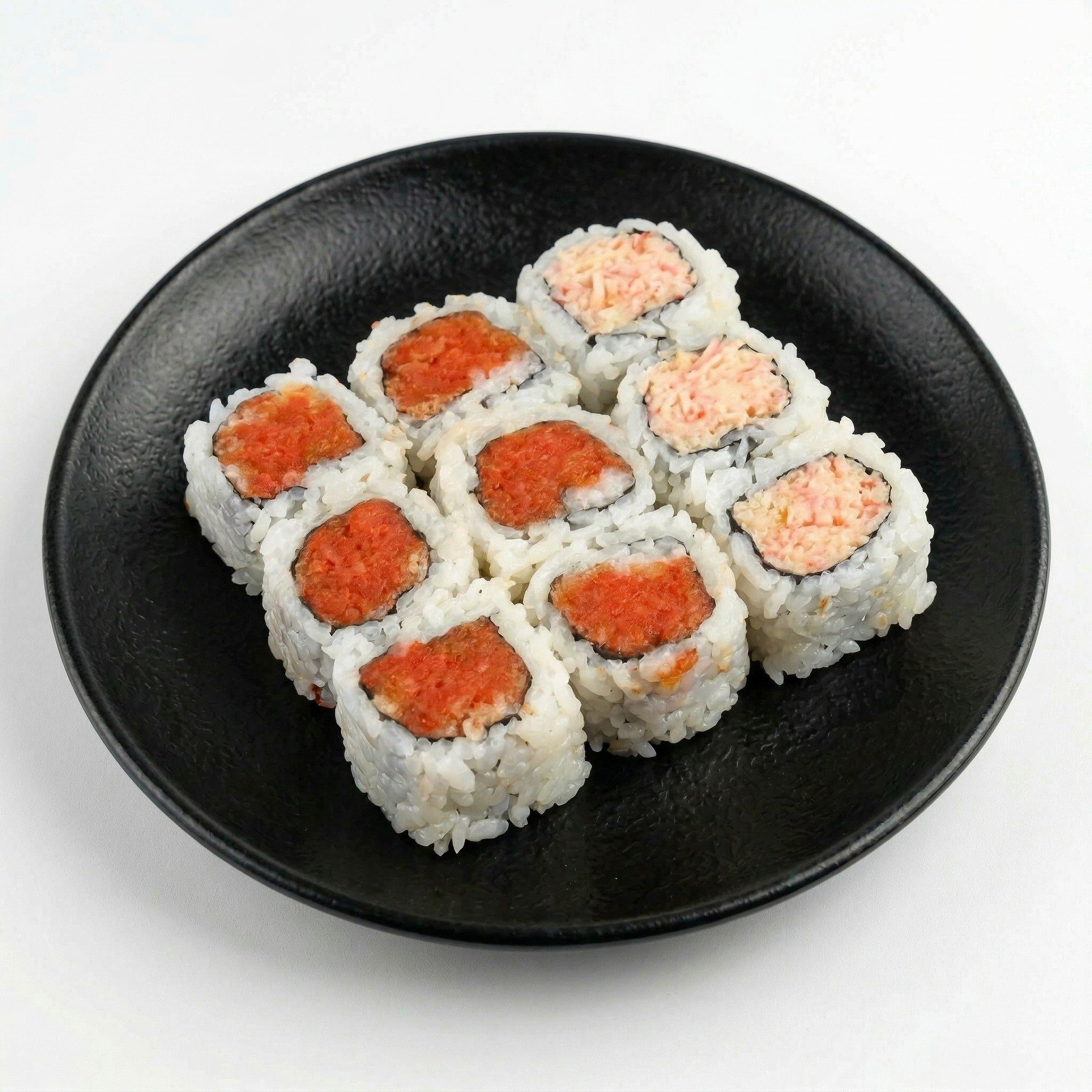 Spicy Crunch Tuna Roll.