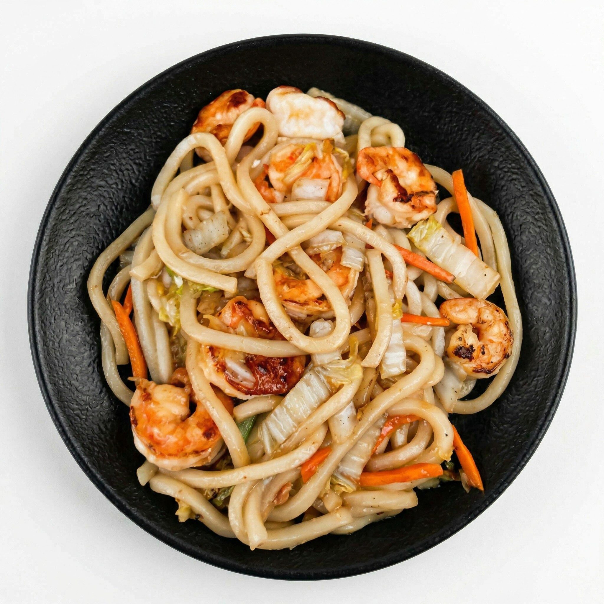 Shrimp Udon Stir Fried.