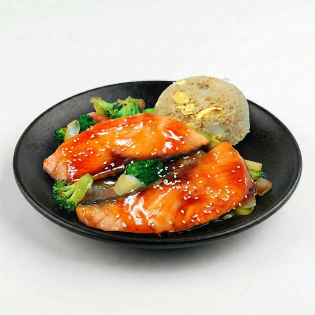 Hibachi Salmon.